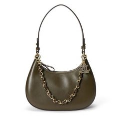 Torebka LAUREN RALPH LAUREN. Zielone torebki do ręki damskie Lauren Ralph Lauren, bez wzorów, klasyczne, bez dodatków. Za 1,599.00 zł.