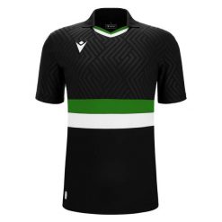 Jersey Macron Charon Eco. Czarne koszulki sportowe męskie Macron, bez wzorów, z jersey, bez kołnierzyka, bez ramiączek, do piłki nożnej. Za 241.50 zł.