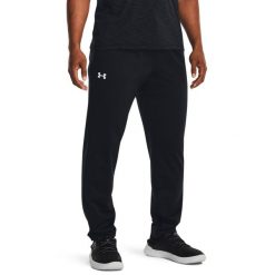 Under Armour TWISTER PANT Spodnie męskie. Czarne spodnie sportowe męskie Under Armour, m, bez wzorów, z dzianiny, do biegania. Za 104.99 zł.