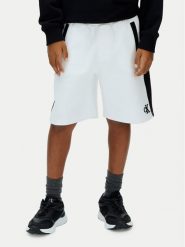 Calvin Klein Jeans Szorty sportowe LVCKSJC28B Biały Relaxed Fit. Białe szorty dla chłopców Calvin Klein Jeans, bez wzorów, z bawełny, sportowe. Za 209.99 zł.