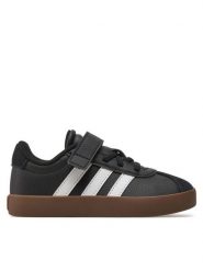 Adidas Sneakersy VL Court 3.0 El C ID9154 Czarny. Czarne buty sportowe dziewczęce Adidas, bez wzorów, ze skóry, bez zapięcia. Za 159.99 zł.