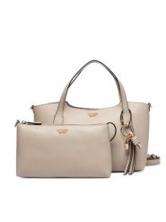Guess Torebka HWBG97 35060 Beżowy jasny. Brązowe torebki do ręki damskie Guess, z aplikacjami, ze skóry, bez dodatków. Za 584.99 zł.