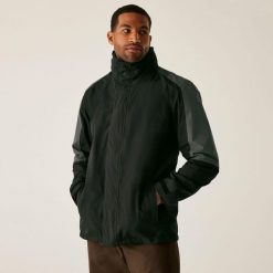 Parka 3 w 1 Regatta Defender III. Czarne kurtki sportowe męskie Regatta, xl, bez wzorów, z softshellu, sportowe, bez kaptura. W wyprzedaży za 489.99 zł.