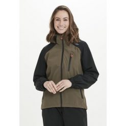 Kurtka przeciwdeszczowa damska Weather Report AWG Camelia W-PRO 15000. Brązowe kurtki damskie Weather Report, bez wzorów, bez kaptura, trekkingowe. Za 399.99 zł.