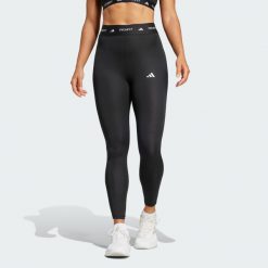 Legginsy TECHFIT 7/8. Czerwone legginsy damskie Adidas, m, bez wzorów, z materiału, na fitness i siłownię, techfit (adidas). W wyprzedaży za 99.50 zł.