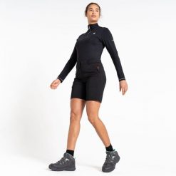 Damskie szorty Torrek – Mountain Series. Czarne szorty sportowe damskie Dare 2b, s, bez wzorów, z elastanu, sportowe, trekkingowe. Za 69.99 zł.