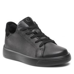 Sneakersy ECCO. Czarne półbuty chłopięce ecco, bez wzorów, street, bez zapięcia. Za 309.99 zł.