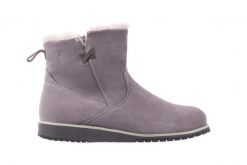 Śniegowce Emu Beach Mini Dove Grey 18, Szary , Skóra naturalna - 36. Szare śniegowce i trapery damskie EMU, z gumy. W wyprzedaży za 179.10 zł.
