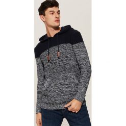 Sweter z kapturem - Granatowy. Niebieskie swetry przez głowę męskie House, z kapturem. Za 119.99 zł.