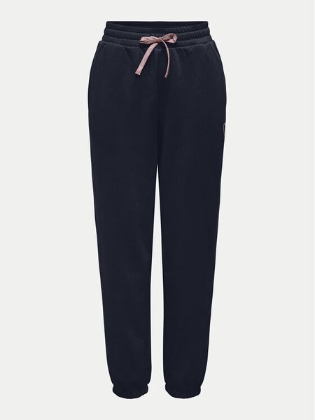 ONLY Spodnie dresowe Noomi 15316153 Granatowy Regular Fit. Niebieskie spodnie dresowe damskie Only, xs, bez wzorów, z bawełny. Za 69.99 zł.