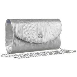 Kopertówka damska Rovicky R-XS025 srebrna. Szare kopertówki damskie ROVICKY, bez wzorów, ze skóry ekologicznej, eleganckie, bez dodatków. Za 59.99 zł.