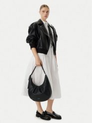 Calvin Klein Torebka Engraved Hw LV04F3555G Czarny. Czarne torebki do ręki damskie Calvin Klein, bez wzorów, ze skóry, bez dodatków. Za 529.99 zł.