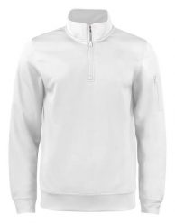 Clique Basic Active Half Zip – Bluza półgolf z poliestru. Białe bluzy męskie CLIQUE, s, bez wzorów, bez kaptura. Za 173.55 zł.