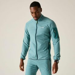 Męska bluza polarowa Baslinn z zamkiem błyskawicznym. Zielone bluzy męskie Regatta, m, bez wzorów, z dzianiny, bez kaptura. Za 329.99 zł.