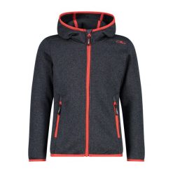 Dziewczęcy polar z kapturem CMP. Czarne buty zimowe dziewczęce CMP, bez wzorów, z polaru, bez zapięcia. W wyprzedaży za 197.95 zł.