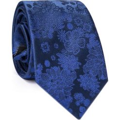 Jedwabny krawat KWNR000281. Niebieskie krawaty i muchy Giacomo Conti, z jedwabiu, eleganckie. Za 129.00 zł.