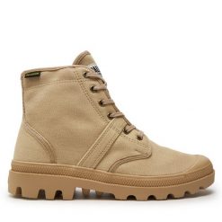 Trapery Palladium. Brązowe śniegowce i trapery męskie Palladium, bez zapięcia. Za 429.99 zł.