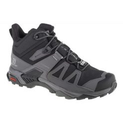 Buty Salomon X Ultra 4 Mid Wide Gtx 412946 czarne. Czarne trekkingi męskie . Za 948.84 zł.