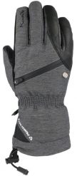 Rękawiczki narciarskie i snowboardowe damskie KINETIXX Alina Glove melange. Szare rękawiczki damskie KINETIXX, bez wzorów, ze skóry. Za 290.00 zł.
