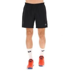 Spodenki tenisowe męskie Lotto Tech I short 7. Czarne krótkie spodenki sportowe męskie Lotto, m, bez wzorów, z elastanu, tenisowe. Za 190.00 zł.