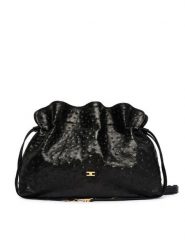 Elisabetta Franchi Torebka BS-52N-62E2-V790 Czarny. Czarne torebki do ręki damskie Elisabetta Franchi, bez wzorów, ze skóry, bez dodatków. Za 3,859.00 zł.