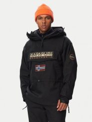 Napapijri Kurtka anorak Skidoo Next NP0A8B3G Czarny Loose Fit. Czarne kurtki męskie Napapijri, m, bez wzorów, z syntetyku, bez kaptura. Za 1,759.00 zł.