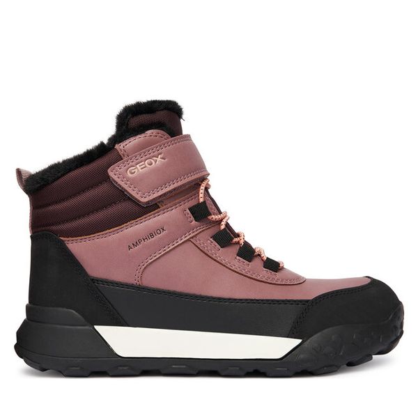 Śniegowce Geox. Czerwone śniegowce dziewczęce Geox, bez zapięcia. Za 289.99 zł.