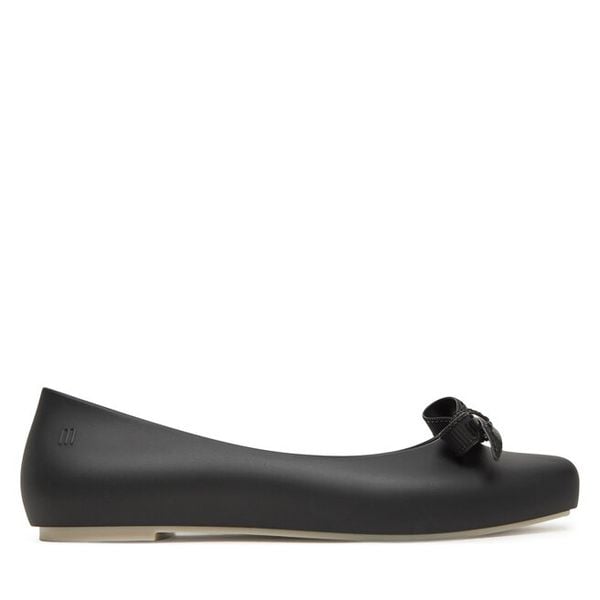 Baleriny Melissa. Czarne baleriny damskie Melissa, bez wzorów, bez obcasa. Za 152.99 zł.