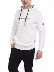 Bluza męska Fundango Hoover z kapturem. Białe bluzy męskie Fundango, m, bez wzorów, z bawełny, z kapturem, trekkingowe. Za 299.00 zł.