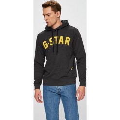 G-Star Raw - Bluza. Szare bluzy męskie G-Star Raw, z nadrukiem, z bawełny. W wyprzedaży za 369.90 zł.