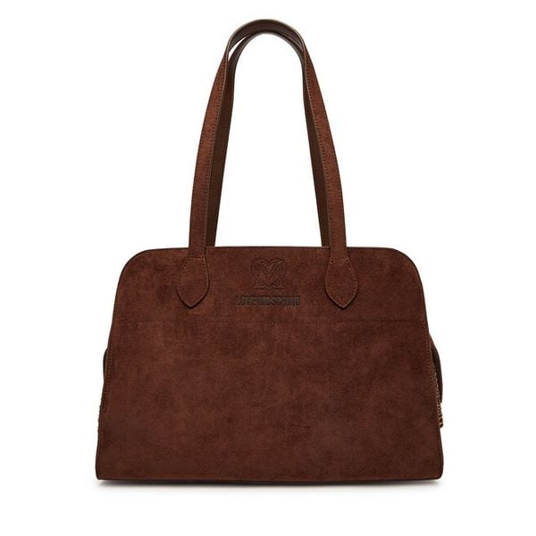 Torebka LOVE MOSCHINO. Brązowe torebki do ręki damskie Love Moschino, bez wzorów, klasyczne, bez dodatków. Za 610.99 zł.