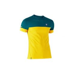 Koszulka krótki rękaw do gry w piłkę nożną FF100 Brazylia. Koszulki sportowe męskie marki KIPSTA. W wyprzedaży za 19.99 zł.