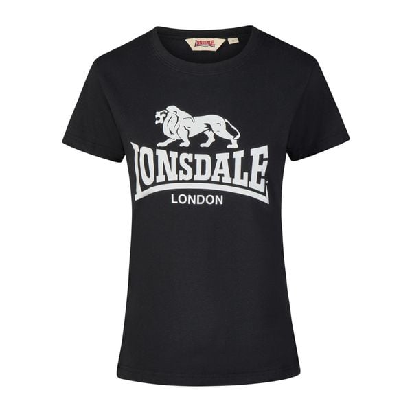 Koszulka damska Lonsdale Combe. Białe t-shirty damskie Lonsdale, xl, bez wzorów, z bawełny, bez kołnierzyka. Za 137.50 zł.