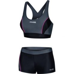 Dwuczęściowy strój pływacki damski Aqua Speed Fiona. Czarne bikini damskie Aqua-Speed, bez wzorów. Za 149.99 zł.