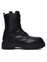 Calvin Klein Trapery V4A5-83430-1355 D Czarny. Czarne buty zimowe dziewczęce Calvin Klein, bez wzorów, ze skóry, bez zapięcia. Za 644.99 zł.