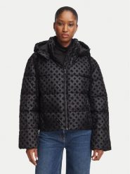 Guess Kurtka zimowa W6BL56 W4195 Czarny Regular Fit. Czarne kurtki damskie Guess, na zimę, l, z aplikacjami, z syntetyku, bez kaptura. Za 794.99 zł.