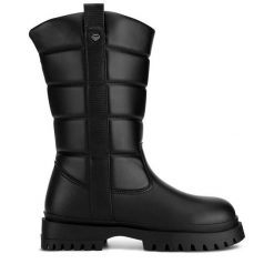 Śniegowce DeeZee. Czarne śniegowce dziewczęce DeeZee, bez zapięcia. Za 169.99 zł.