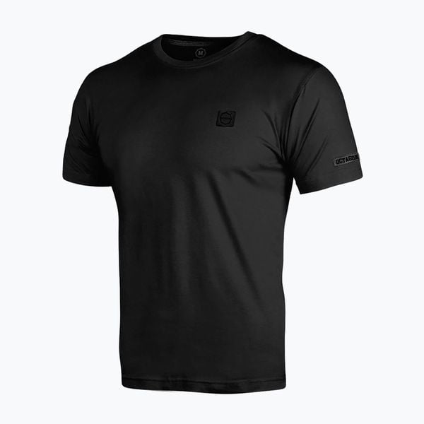 Koszulka męska Octagon Small Logo. Czarne koszulki sportowe męskie OCTAGON, m, bez wzorów, z bawełny, bez kołnierzyka, bez ramiączek. Za 78.99 zł.