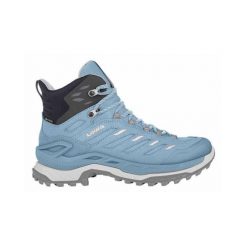 Buty trekkingowe damskie Lowa Innovo Mid Gtx. Niebieskie trekkingi damskie Lowa, za kostkę, trekkingowe. Za 905.00 zł.