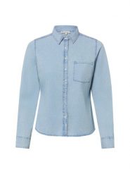 Marie Lund bluzka koszulowa Kobiety Bawełna niebieski, 44. Niebieskie bluzki damskie Marie Lund, bez wzorów, z bawełny, eleganckie, bez kołnierzyka, bez ramiączek. Za 149.95 zł.