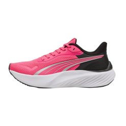 Buty do biegania Puma Pounce Lite. Czerwone obuwie sportowe damskie Puma, bez wzorów, z materiału, do biegania. Za 233.15 zł.