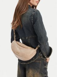 Badura Torebka CEO-MODI-YH127 Beżowy. Brązowe torebki do ręki damskie Badura, bez wzorów, z materiału, bez dodatków. Za 169.99 zł.