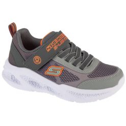 Buty sportowe Sneakersy chłopięce, Meteor-Lights - Krendox. Szare buty sportowe chłopięce Skechers, bez wzorów, sportowe, bez zapięcia. Za 199.99 zł.