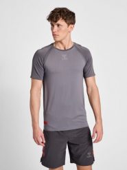 Koszulka Hummel Pro Grid. Szare koszulki sportowe męskie Hummel, m, bez wzorów, z materiału, bez kołnierzyka, bez ramiączek, do piłki nożnej. Za 191.20 zł.