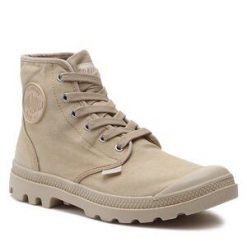 Trapery Palladium. Brązowe kozaki męskie Palladium, bez zapięcia. Za 289.99 zł.