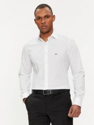 Michael Kors Koszula MK0DS01288 Biały Slim Fit. Białe koszule męskie Michael Kors, m, bez wzorów, z bawełny, biznesowe, bez kołnierzyka, bez ramiączek. Za 399.99 zł.