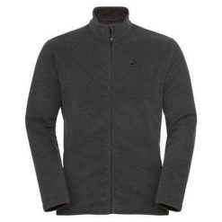 Bluza polarowa rozpinana trekkingowa męska Odlo ROY. Czarne bluzy męskie Odlo, m, bez wzorów, z polaru, bez kaptura. W wyprzedaży za 297.50 zł.