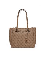 Guess Torebka Katya HWSG96 52230 Brązowy. Brązowe torebki do ręki damskie Guess, z aplikacjami, ze skóry, bez dodatków. Za 719.99 zł.