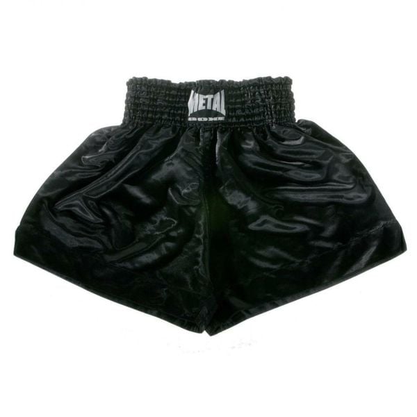 Spodenki bokserskie Metal Boxe Thaï. Czarne krótkie spodenki sportowe męskie METAL BOXE, xl, bez wzorów, z poliesteru. Za 150.50 zł.