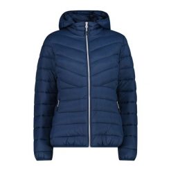 Kurtka puchowa z kapturem, ocieplana 3M dla kobiet CMP. Niebieskie kurtki damskie CMP, m, bez wzorów, z puchu, z kapturem. Za 512.80 zł.
